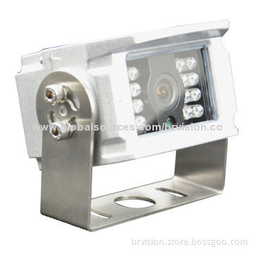 Rear-view Camera with IP68 Waterproof Rate and 16 Pieces of IR LEDs, Color CCD Chip